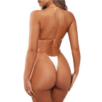 Bikini with Transparent Straps Customized Services