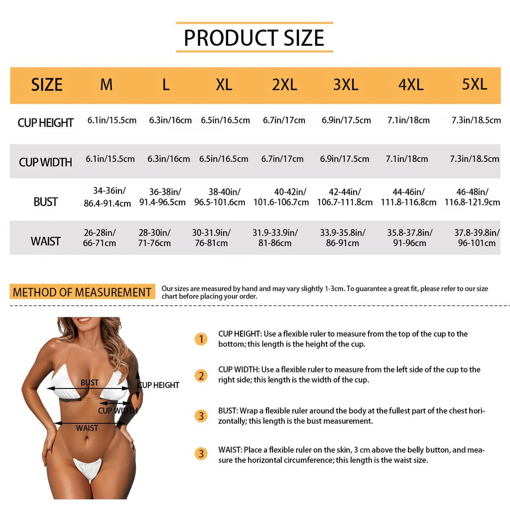 Bikini with Transparent Straps Customized Services