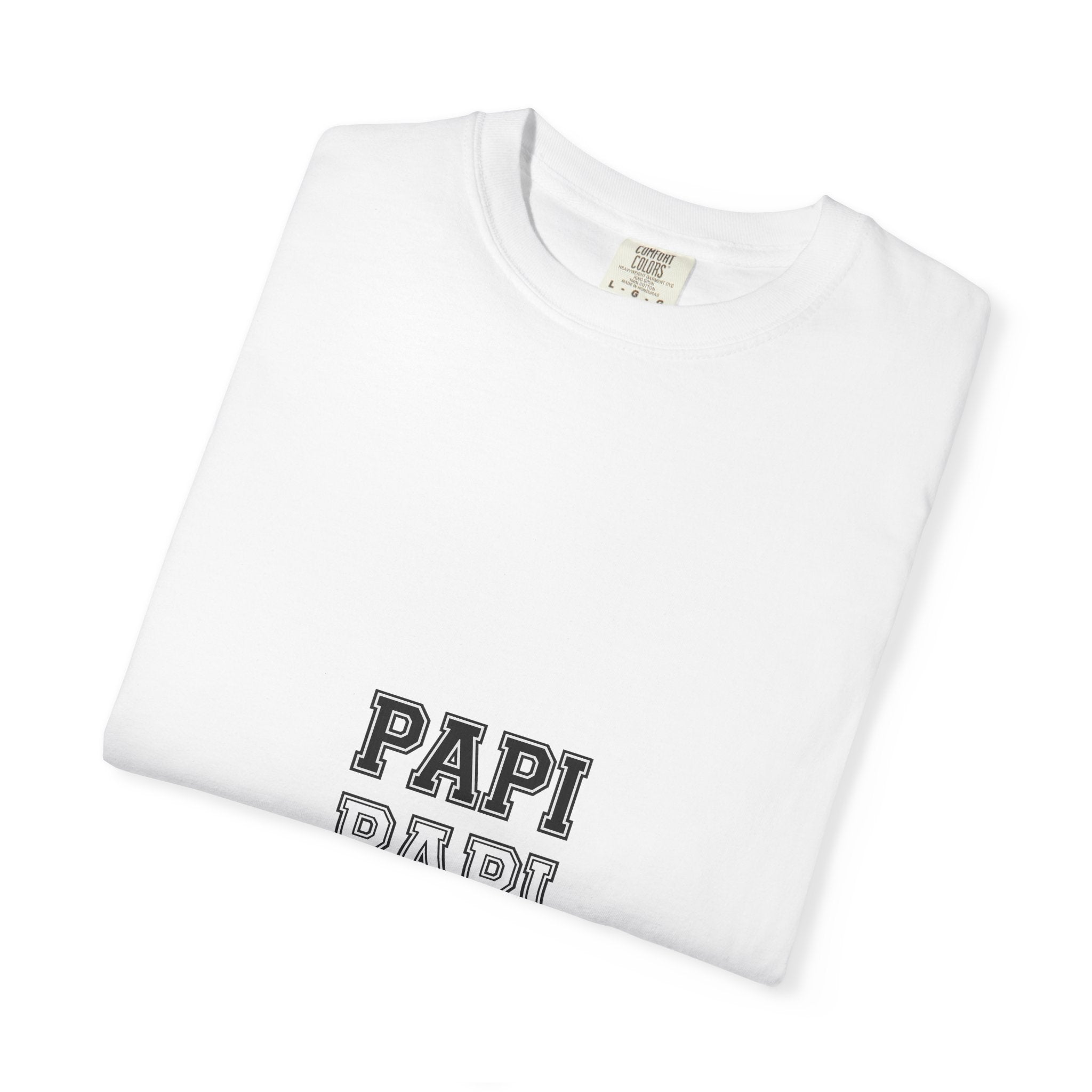 Papi Repeat Graphic T-Shirt — Retro Block Text Dad Tee